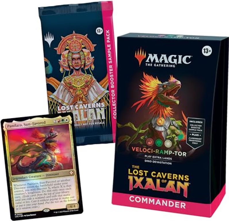 Magic: the Gathering - The Lost Caverns of Ixalan Commander Deck: Veloci-Ramp-Tor komponenten