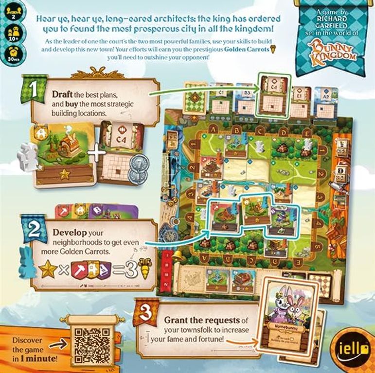 Bunny Kingdom Town back of the box