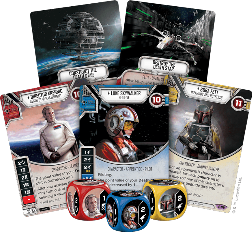 Star Wars: Destiny - Covert Missions Booster Pack komponenten